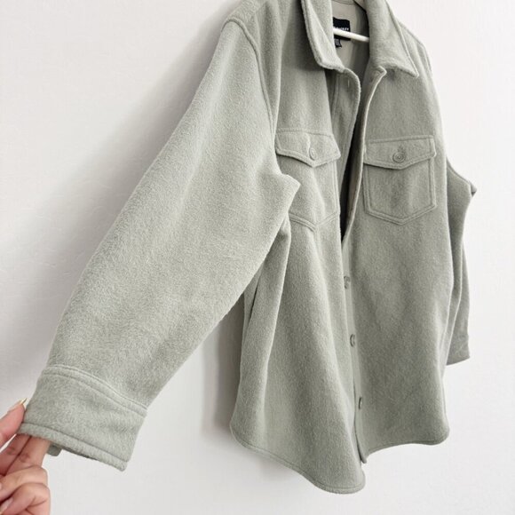 Hilary Radley Collared Button Up Longline Shacket Shirt Outdoor Casual Preppy XL - Picture 7 of 10